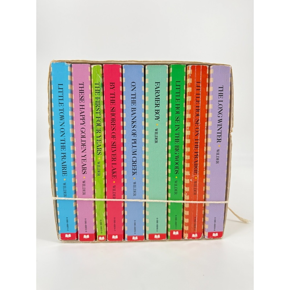 Little House Books Complete 9 Vol Set Laura Ingalls Wilder Vintage PB Box